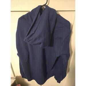 Port & Company Atlanta Georgia Navy Blue Pullover Hoodie Size Large